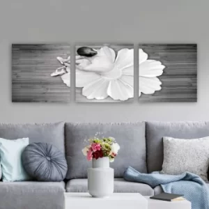 Image of PDR101 Multicolor Decorative Canvas Painting (3 Pieces)