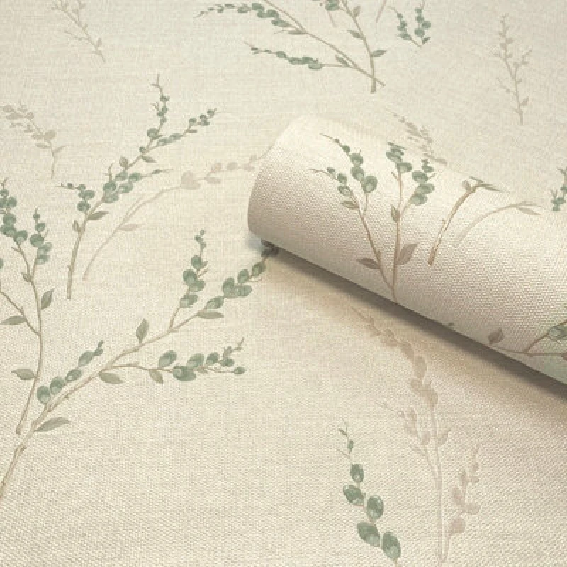 Image of Belgravia Decor Carmella Textured Wallpaper 10m x 53cm Motif Green 7152