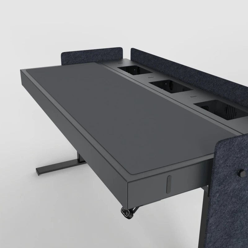 Image of Heckler Design H902-4012 desk pad Linoleum Basalt