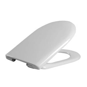 image of Cooke Lewis Marianna White Soft close Toilet seat