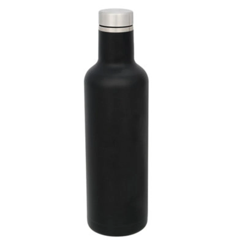 Image of Avenue Avenue Pinto Copper Vacuum Insulated Bottle in Black One Size Unisex 5057819993820