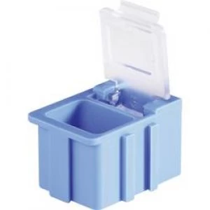Image of SMD box Green Lid colour Transparent L x W x H 16 x 1