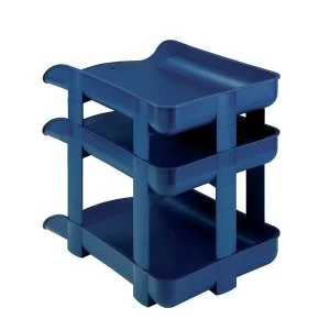 image of Rexel Agenda2 Risers for Letter Trays Blue 1 x Pack of 5 Risers