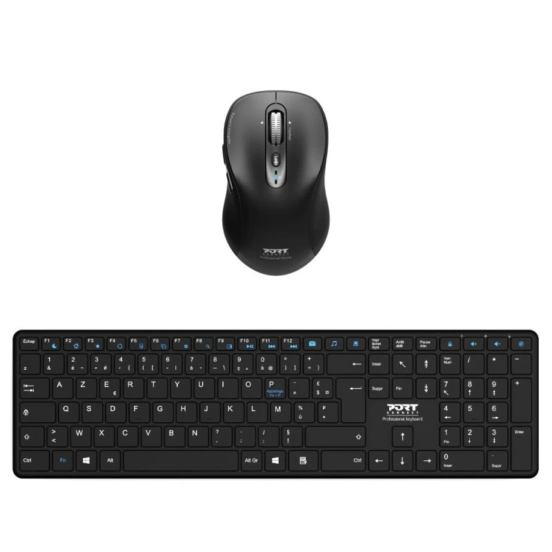Image of Port Designs 900907RDE keyboard Mouse included Home Bluetooth German B