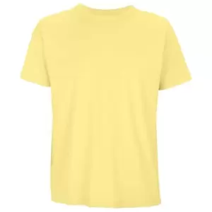Image of SOLS Mens Boxy Organic Oversized T-Shirt (L) (Light Yellow)