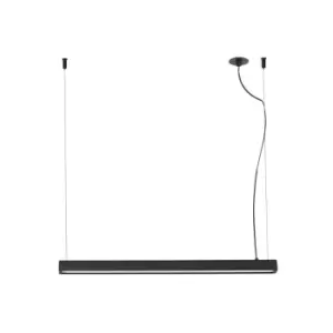 Image of Vico 60cm Black Pendant Lamp With Recessed Canopy