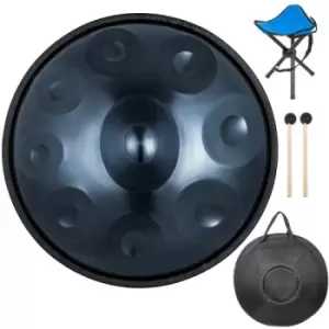 Image of 9 Notes Percussion Handpan Tongue Drum Nitrogen Steel Handmade Craft Handpan
