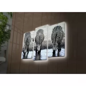 Image of 3PATDACT-32 Multicolor Decorative LED Lighted Canvas Painting (3 Pieces)