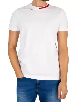 Image of Jacquard Collar T-Shirt