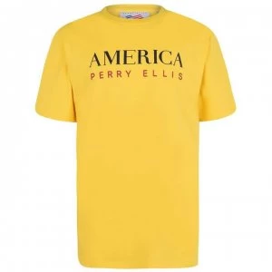 image of Perry Ellis America T Shirt - Yellow