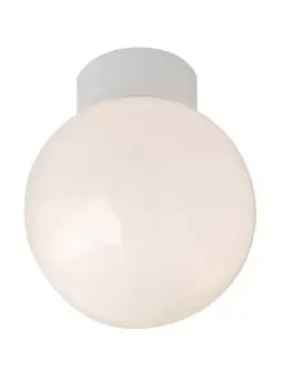 Image of Robus Globe 100W bathroom ceiling light, IP44, 100mm, White