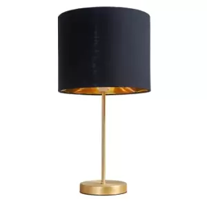 image of Charlie Stem Table Lamp in Gold - No Bulb