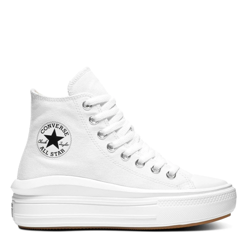Image of Converse all star move hi trainers in white White UK 6.5 (EU 39½)