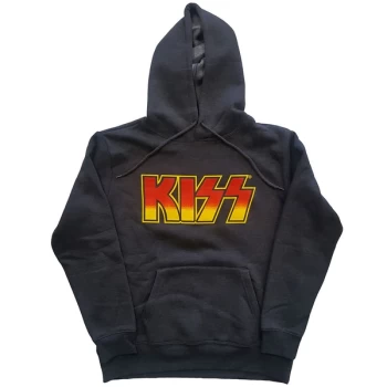 image of KISS - Classic Logo Unisex Large Hoodie - Grey