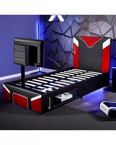 Image of X Rocker Single Twist TV Bed Red