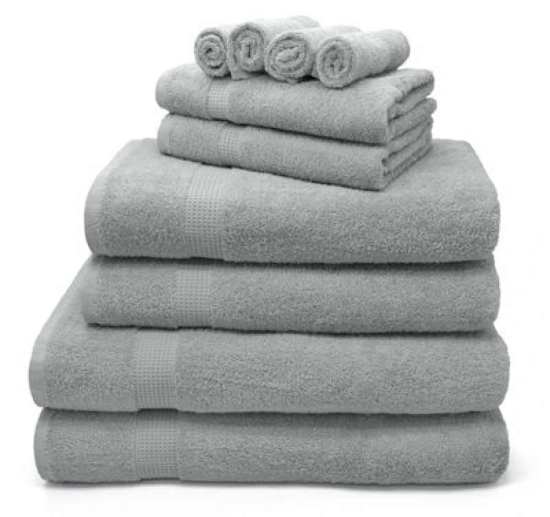 Image of Velosso Luxury 100% Egyptian Cotton Towels 550Gsm Soft & Absorbent Cotton Towels Light Grey - Hand Towel