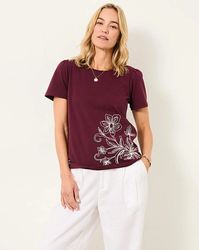 Image of FatFace FatFace Freya Tee Purple - FatFace - Size: 8 Purple Female 8 PQ62809