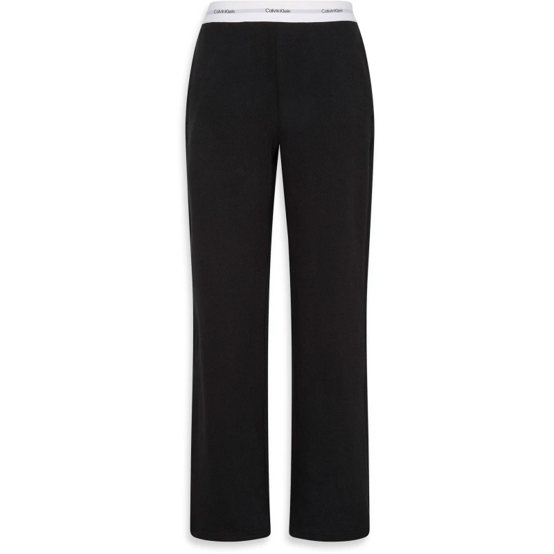 Image of Calvin Klein Womens Open Hem Jersey Joggers Black female 14 (L)