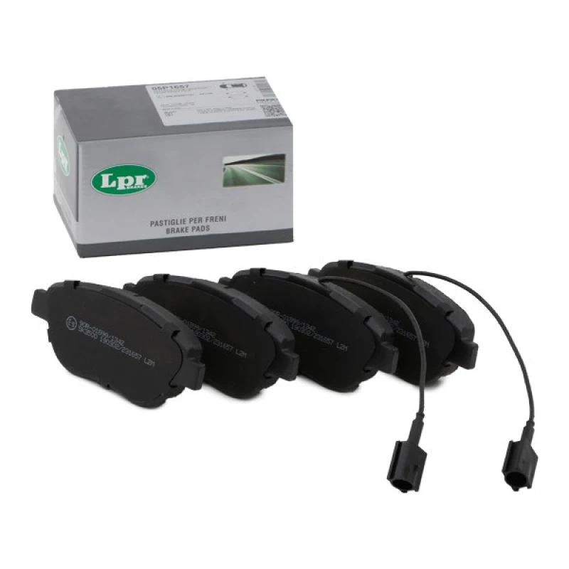 Image of LPR 05P1657 Brake pad set with integrated wear sensor Brake Pad Set,disc brake (402)