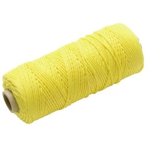 Image of Faithfull Hi Vis Nylon Brick Line 105m (344ft) - Yellow
