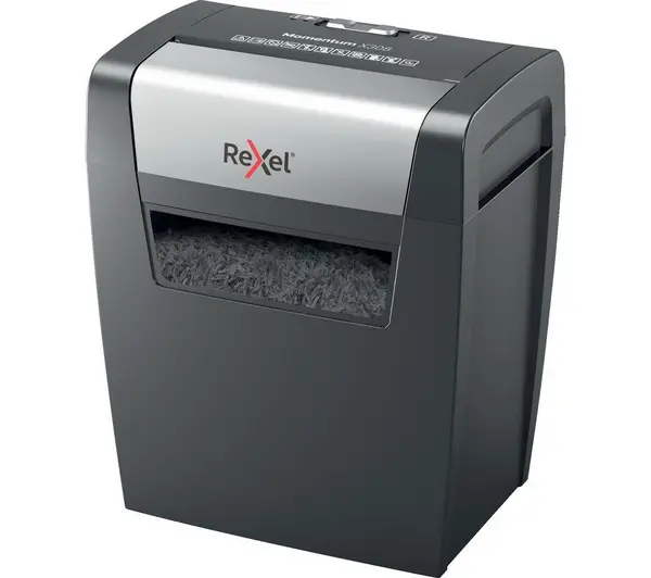 image of REXEL Momentum X308 Cross Cut Paper Shredder 5028252523219