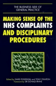 Image of A Guide to the Nhs Complaints and Disciplinary Procedures by David Pickersgill and Tony Stanton Book