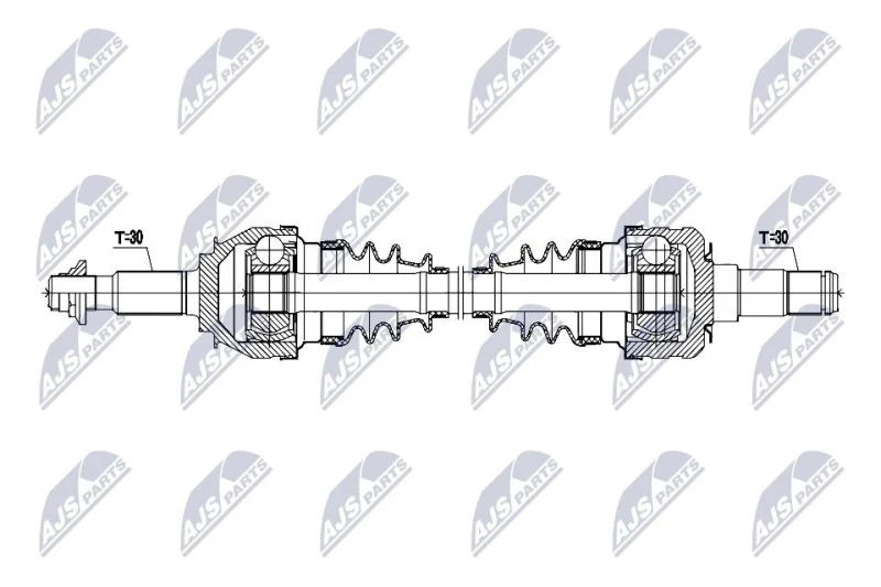 Image of NTY NPW-TY-216 Drive shaft Rear Axle Right Drive Shaft (13)