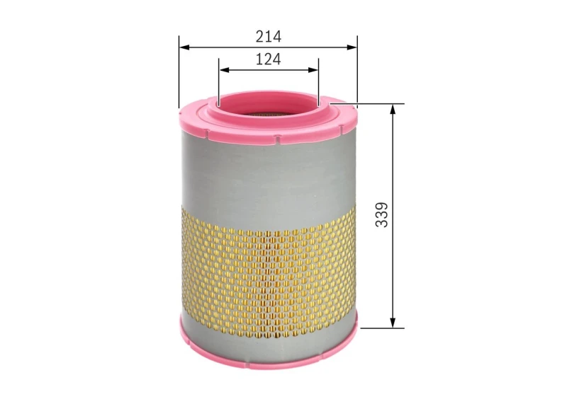 Image of Bosch F 026 400 069 Air filter Filter Insert Air Filter (8)