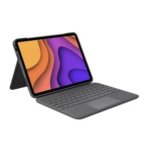 image of Logitech iPad Air 4th Gen Folio Keyboard Case - Grey