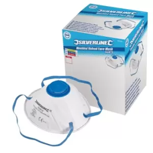 Image of Silverline Moulded Valved Face Mask FFP2 NR Display Box 10pk FFP2 NR 282590