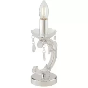 Image of 25-fan Europe - Lampe de table Houston Acrylique Transparent 1 ampoule cm