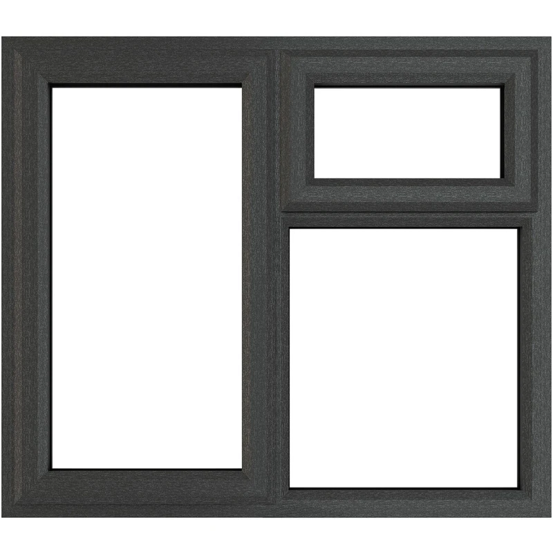Image of Crystal Triple Glazed Window Grey/White Lh Top 1190 X 965Mm Clear 36GWTG1190965