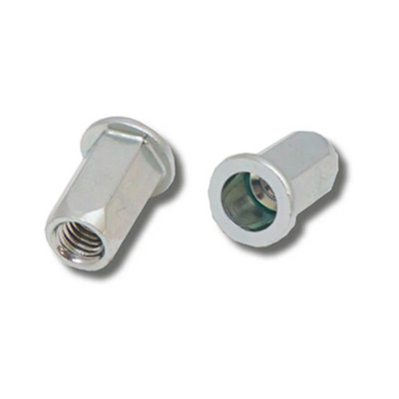 Image of Jrp Riveting Products M4 X 11.0 Steel Flat Head Rivet Nuts - Jrprnsfhh0420 -