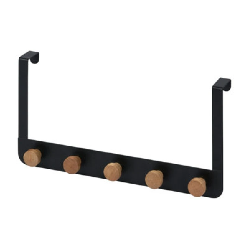 Image of Showerdrape Gallery Over Door Storage Hooks Black