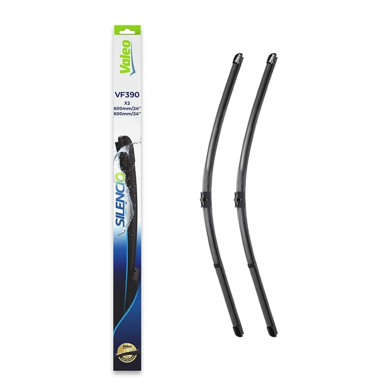 Image of VALEO 574710 Wiper blade Front, 600mm, with pre-mounted adaptor, Pin Fixing Wiper Blade (298)