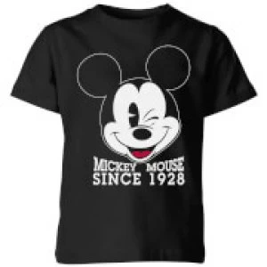 image of Disney Since 1928 Kids T-Shirt - Black - 3-4 Years