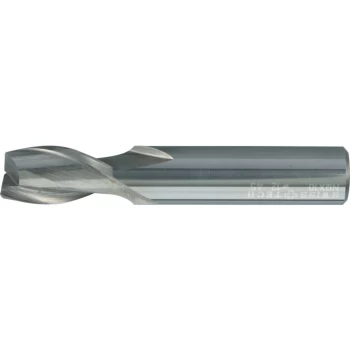 image of 16.00MM Carbide 2 Flute Plain Shank Short Series Slot Drill - Uncoated