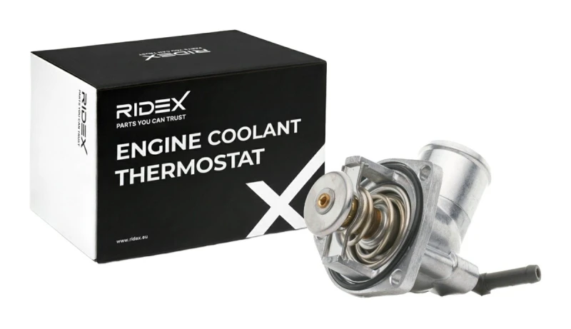 Image of RIDEX 316T0033 Engine thermostat Opening Temperature: 92°C, with gasket/seal, with housing Aluminium Thermostat,coolant (316)
