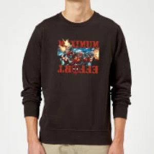 Image of Marvel Deadpool Maximum Effort Sweatshirt - Black