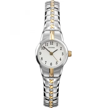 Sekonda White And Two Tone Watch - 4091