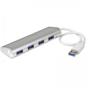 Image of StarTech 4-Port Portable USB 3.0 Hub with Built in Cable