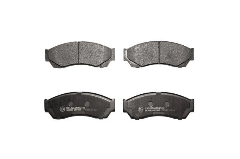 Image of LPR 05P1553 Brake pad set not prepared for wear warning indicator Brake Pad Set,disc brake (402)