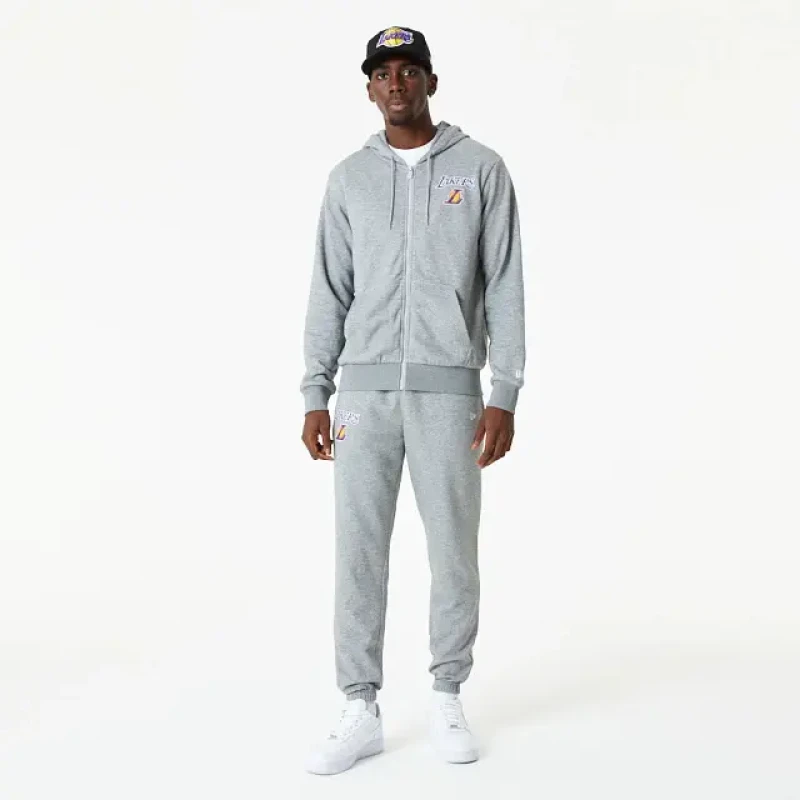 Image of new era Hoodie Los Angeles Lakers Essentials Gris Male S