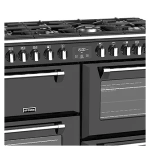 image of Stoves 444444917 110cm Richmond DX S1100DF Dual Fuel Range Cooker Blac