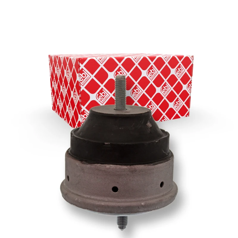 Image of FEBI BILSTEIN 17862 Engine mount Left, Hydro Mount Elastomer Engine Mounting (247)