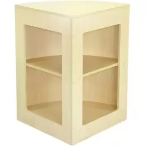 Image of MonsterShop CM60 Corner Shop Counter Retail Showcase Display - Natural