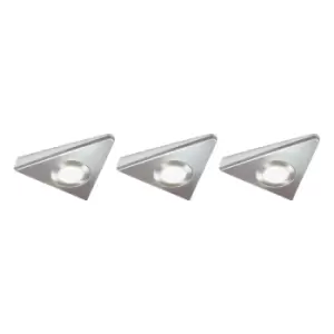 Image of NxtGen Georgia Premium LED Under Cabinet Light 1.8W (3 Pack) Daylight 65° Brushed Nickel