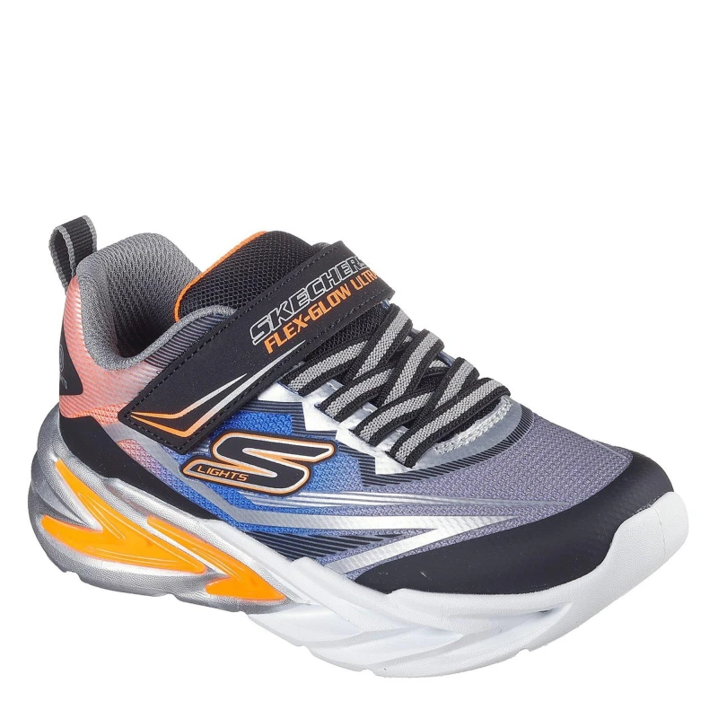 Image of Skechers Kids Gore and Strap Light Up Trainers Multi male C5 (22)