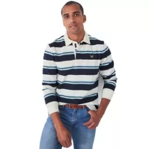 Image of Crew Clothing Mens Yawl Stripe Rugby Top XL - Chest 44-46'