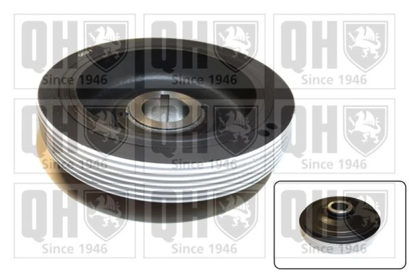 Image of QUINTON HAZELL Crankshaft pulley QUINTON HAZELL QCD1